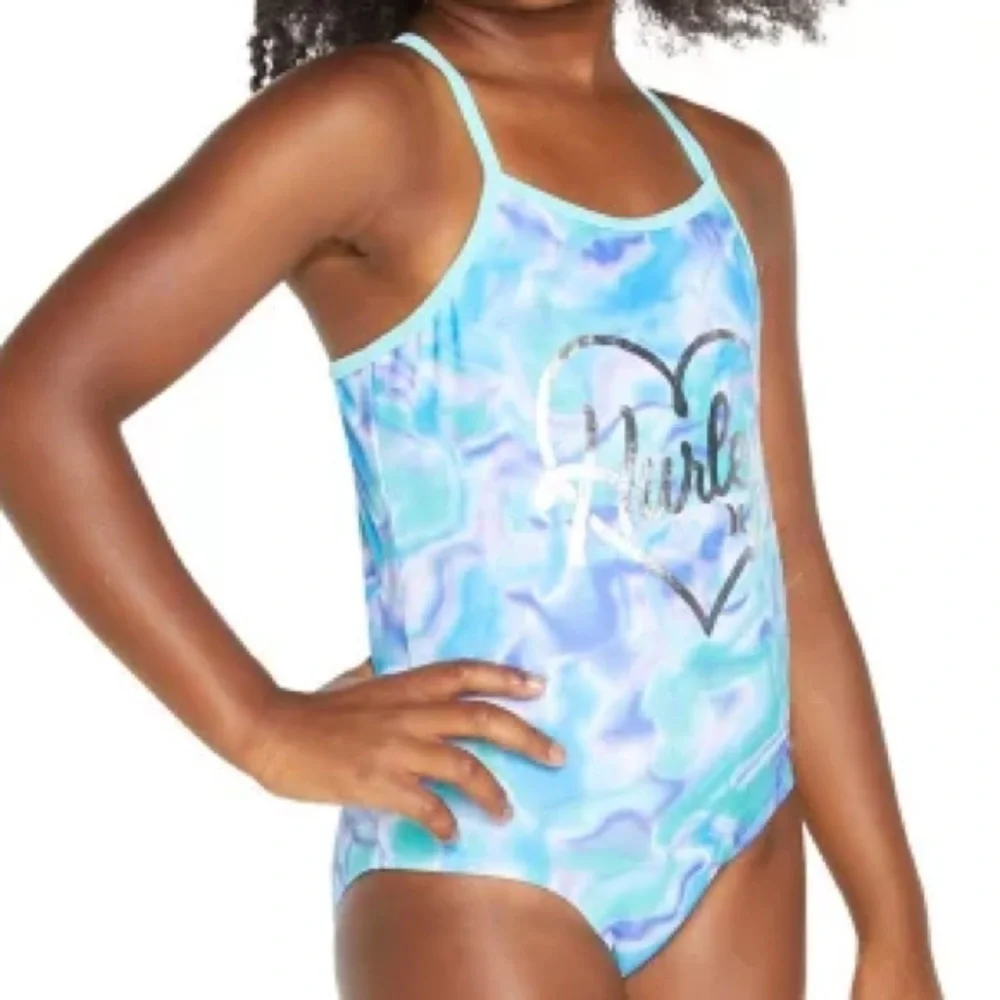 Hurley Girls One-Piece Swimsuit - Sz 5/6
